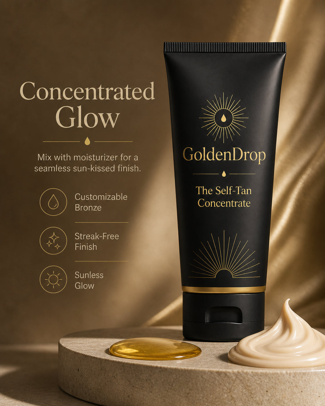 GoldenDrop Self-Tanning Lotion GoldenDrop